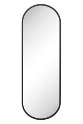"Mirroroutlet Vultus - Extra Largeblack Metal Framed Double Arched Garden Wall Mirror 71"" X 24"" (180Cm X 60Cm)" - thumbnail 2
