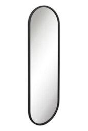 "Mirroroutlet Vultus - Extra Largeblack Metal Framed Double Arched Garden Wall Mirror 71"" X 24"" (180Cm X 60Cm)" - thumbnail 3