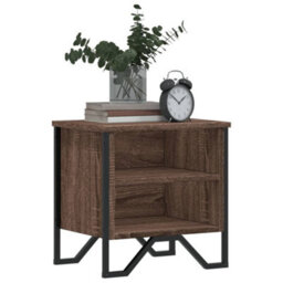 Berkfield Bedside Cabinet Brown Oak 40X30X40 Cm Engineered Wood - thumbnail 4