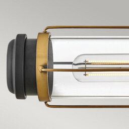 Luminosa Lighting Elstead Masthead 2 Light Outdoor Wall Light Heritage Brass & Black Ip44 - thumbnail 3