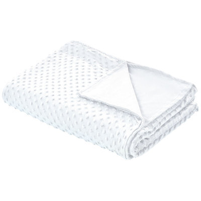 Beliani Weighted Blanket Cover 600 Callisto 100 X 150 Cm White - image 1