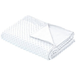 Beliani Weighted Blanket Cover 600 Callisto 100 X 150 Cm White - thumbnail 1