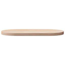 Berkfield Durable Table Top 80X40X2.5 Cm Solid Wood Pine Oval - thumbnail 3