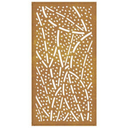 Walplus Garden Wall Decoration 105X55 Cm Corten Steel Leaf Design - thumbnail 5