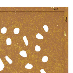 Walplus Garden Wall Decoration 105X55 Cm Corten Steel Leaf Design - thumbnail 7