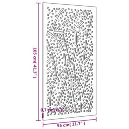 Walplus Garden Wall Decoration 105X55 Cm Corten Steel Leaf Design - thumbnail 8