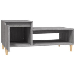 Berkfield Durable Coffee Table Grey Sonoma 100X50X45 Cm Engineered Wood - thumbnail 5