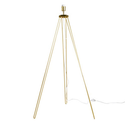 Valuelights Aero Modern Gold Hairpin Design Tripod Floor Lamp Base - image 1