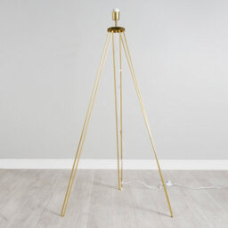 Valuelights Aero Modern Gold Hairpin Design Tripod Floor Lamp Base - thumbnail 2