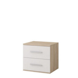 Arte Warm Oak Sonoma Bedside Table H510mm W550mm D440mm - Natural Elegance For Cosy Bedrooms