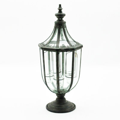 Minster Garden Lantern With Tealight Holder - Metal - L29 X W29 X H77 Cm - image 1