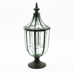 Minster Garden Lantern With Tealight Holder - Metal - L29 X W29 X H77 Cm - thumbnail 1