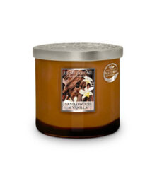 Heart and Home Heart & Home Sandalwood & Vanilla  Twin Wick Ellipse Soy Candle - 40 Hours Burn - thumbnail 3