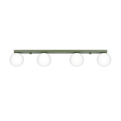 Sollux Lighting Yoli Steel/glass Olive Green 4 Lights Minimalist Ceiling Lamps - image 1