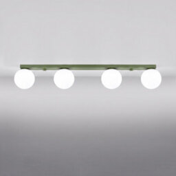 Sollux Lighting Yoli Steel/glass Olive Green 4 Lights Minimalist Ceiling Lamps - thumbnail 3