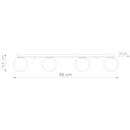 Sollux Lighting Yoli Steel/glass Olive Green 4 Lights Minimalist Ceiling Lamps - thumbnail 8