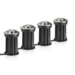 Auraglow Ip67 Anti-Dazzle Stainless Steel Gu10 Deck Light - Fitting Only - 4 Pack - thumbnail 2