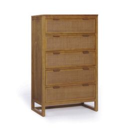 Teamson Home Hatteras Chest Of Drawers 5 Drawer Bedroom Dresser, Natural - thumbnail 2