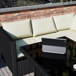 Lassic Garden Vida Belgrave Black 9 Seater Balcony Garden Outdoor Ukfr Rattan Furniture Set - thumbnail 3