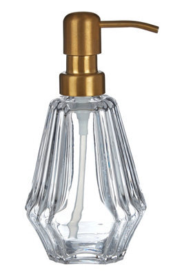 Orsina Modern Soap Dispenser, Glass Soap Pump Dispenser With Brass Nozzle, Hand Cream Bottle, Soap Dispenser - image 1