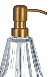 Orsina Modern Soap Dispenser, Glass Soap Pump Dispenser With Brass Nozzle, Hand Cream Bottle, Soap Dispenser - thumbnail 3