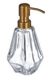 Orsina Modern Soap Dispenser, Glass Soap Pump Dispenser With Brass Nozzle, Hand Cream Bottle, Soap Dispenser - thumbnail 2