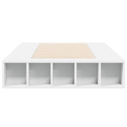 Walplus Engineered Wood Bed Frame With Supportive Slatted Base For Modern Bedroom - thumbnail 4