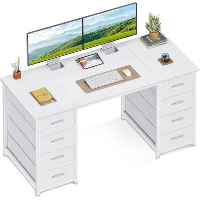 120X48Cm Storage Computer Desk With Drawers Office Study - image 1