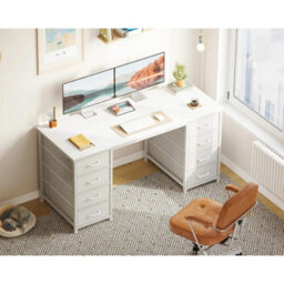 120X48Cm Storage Computer Desk With Drawers Office Study - thumbnail 4
