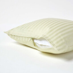 Homescapes Sage Green Continental Egyptian Cotton Pillowcase 330 Tc, 40 X 40 Cm - thumbnail 3