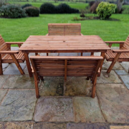 Churnet Valley Garden Furniture Ltd Churnet Valley Garden Furniture Valley 6 Seater Set 2Xc 2Xb - thumbnail 2