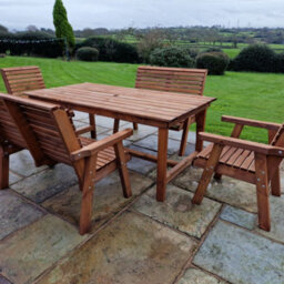 Churnet Valley Garden Furniture Ltd Churnet Valley Garden Furniture Valley 6 Seater Set 2Xc 2Xb - thumbnail 1