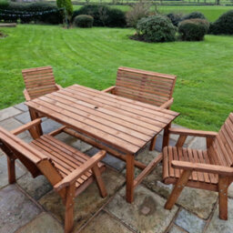 Churnet Valley Garden Furniture Ltd Churnet Valley Garden Furniture Valley 6 Seater Set 2Xc 2Xb - thumbnail 5