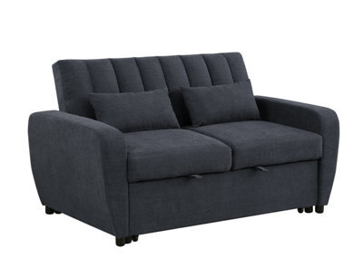 Mattress Guru Gibson Modern And Versatile Fabric 2 Seater, Double, Guest Sofa Bed, Grey - image 1