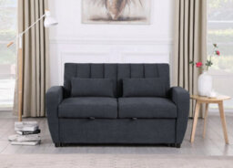 Mattress Guru Gibson Modern And Versatile Fabric 2 Seater, Double, Guest Sofa Bed, Grey - thumbnail 4