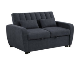 Mattress Guru Gibson Modern And Versatile Fabric 2 Seater, Double, Guest Sofa Bed, Grey - thumbnail 1