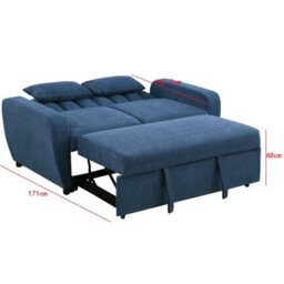 Mattress Guru Gibson Modern And Versatile Fabric 2 Seater, Double, Guest Sofa Bed, Grey - thumbnail 6