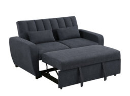 Mattress Guru Gibson Modern And Versatile Fabric 2 Seater, Double, Guest Sofa Bed, Grey - thumbnail 2