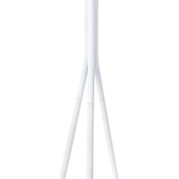 Wyld And Coco White Freestanding Coat Rack 176 Cm With Six Hooks And Fir Wood Accents For Small Hallways - thumbnail 5