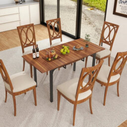 Extendable Dining Table Space Saving 4-6 Seat Desk - thumbnail 6