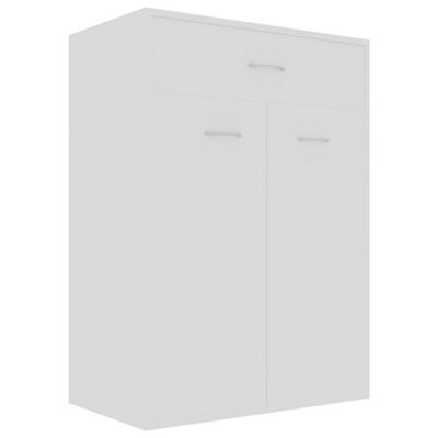 Berkfield Durable Shoe Cabinet White 60X35X84 Cm Engineered Wood - image 1
