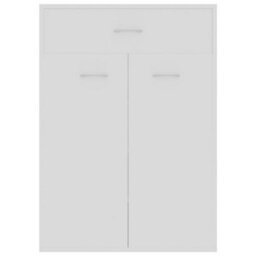 Berkfield Durable Shoe Cabinet White 60X35X84 Cm Engineered Wood - thumbnail 7