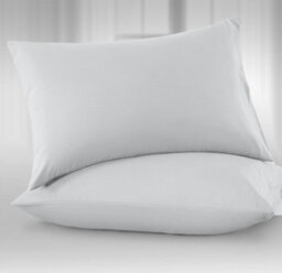 Ameha Bedding Pillowcase-Plain Dyed Silver Breathable Envelope Durable Pillow Cover 2 Pair (50 X 75 Cm) Pillow Covers - thumbnail 7