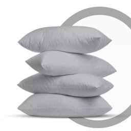 Ameha Bedding Pillowcase-Plain Dyed Silver Breathable Envelope Durable Pillow Cover 2 Pair (50 X 75 Cm) Pillow Covers - thumbnail 4