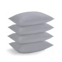Ameha Bedding Pillowcase-Plain Dyed Silver Breathable Envelope Durable Pillow Cover 2 Pair (50 X 75 Cm) Pillow Covers - thumbnail 5