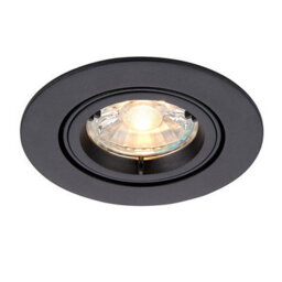 Luminosa Lighting Luminosa Cast Recessed Downlight Round Adjustable Matt Black 80mm Cut-Out Dimmable - thumbnail 2