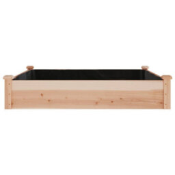 Berkfield Garden Raised Bed With Liner 120X120X25 Cm Solid Wood Fir - thumbnail 5