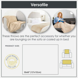 Emma Barclay Darcy Tassel Blanket/throw For Sofa Chair Bed Natural 130X150Cm - thumbnail 7