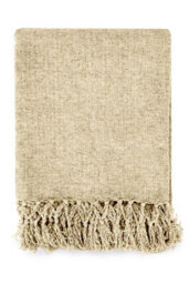 Emma Barclay Darcy Tassel Blanket/throw For Sofa Chair Bed Natural 130X150Cm