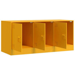 Berkfield Tv Cabinet Mustard Yellow 99X39X44 Cm Steel - thumbnail 7